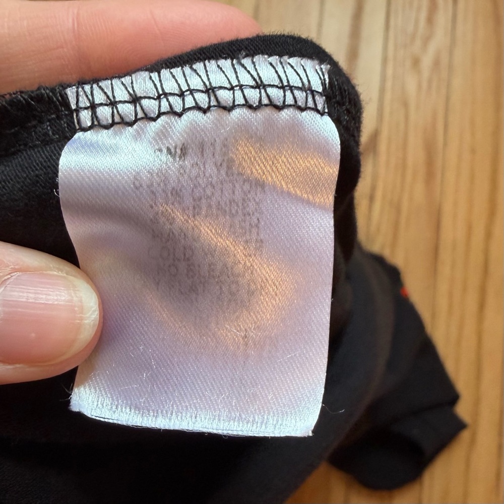 Vintage Black Baby Tee with Strip Detail - Picture 9 of 9